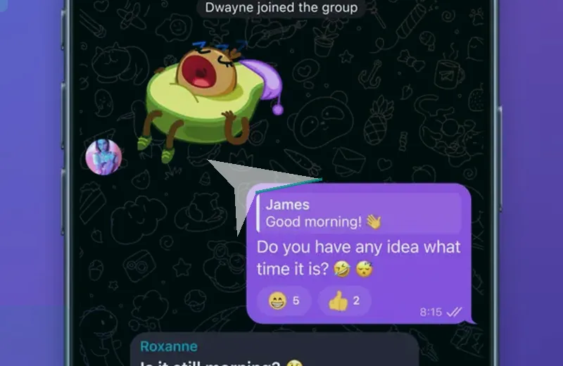 快速消息功能示意图